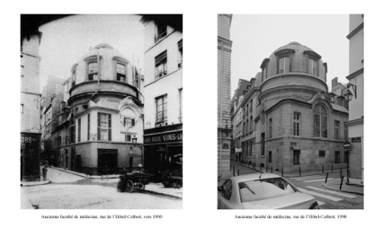 Ancienne faculté de médecine, rue de l'Hôtel-Colbert, 1900/1998